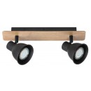 RABALUX 5903 Mac spotlámpa GU10 2x35W fekete/bükk