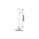 Rabalux 7006 LED állólámpa olvasólámpával Vlasta 18W a 5W|3000K - króm