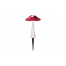 Rabalux 7877 LED kültéri ​napelemes díszlámpa Funghetto 1x0,06W | 1lm | 3000K - gomba, fehér, piros