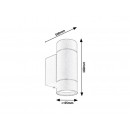 Rabalux 8119 Phoenix kültérifali világosszürke GU10 2xmax 10W IP54