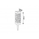 Rabalux 8949 LED kert ​napelemes lámpa Mora 1x0,16W | 2,4lm | 3000K | IP23 - fekete