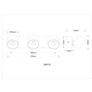 Globo 56961-3S LED mennyezeti spotlámpa RAE  | 6W integrált LED forrás | 480lm | 3000K