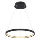 Globo 67192-19B LED mennyezeti függőlámpa Ralph 1x19W | 900lm | 3000K - fekete, opál