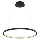 Globo 67192-29B LED mennyezeti függőlámpa Ralph 1x29W | 1250lm | 3000K - állítható magasságú, fekete, opál