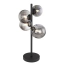 Globo 56133-4T LED asztali lámpa 4x3W | 320lm | G9 | 3000K - fekete, füstüveg