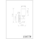 Globo 15977W fali lámpa ROWENA E27
