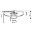 Globo 67260-90 LED mennyezetre szerelhető lámpa RUBIO  | 90W integrált LED forrás | 4200lm | 2700-6500K