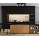Italux SPL-31991-3B-BK LED mennyezeti spotlámpa Helvia | 3x5W integrált LED forrás | 4000K
