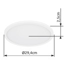 Globo 41562-18W LED mennyezeti lámpa Sapana 1x18W | 1600lm | 3000K | IP44 - switchdimmer, memória funkció, fehér, opál