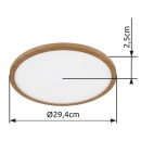 Globo 41562-18WW LED mennyezetre szerelhető lámpa SAPANA | 18W integrált LED forrás | 1600lm | 3000K