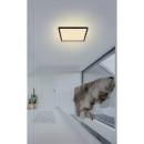 Globo 41563-18B LED mennyezeti lámpa Sapana 1x18W | 1500lm | 3000K | IP44 - switchdimmer, memória funkció, fekete, opál