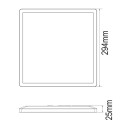 Globo 41563-18B LED mennyezeti lámpa Sapana 1x18W | 1500lm | 3000K | IP44 - switchdimmer, memória funkció, fekete, opál