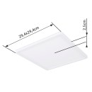 Globo 41563-18W LED mennyezeti lámpa Sapana 1x18W | 1600lm | 3000K | IP44 - switchdimmer, memória funkció, fehér, opál