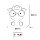 Globo SHEEPY 21760B LED asztali lámpa | 1W LED | 32lm | 3000K