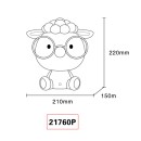 Globo SHEEPY 21760P LED asztali lámpa | 1W LED | 32lm | 3000K