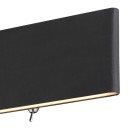 Globo 41751-12B LED fali lámpa Siegfried 1x12W | 450lm | 3000K - kapcsoló a lámpatesten, fekete