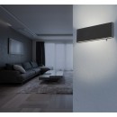 Globo 41751-8B LED fali lámpa Siegfried 1x8W | 240lm | 3000K - kapcsoló a lámpatesten, fekete