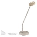 Globo 58504TSA LED asztali lámpa SILVIO | 6.5W integrált LED forrás | 350lm | 2700/3350/4000K | kapcsolóval