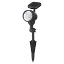 Globo 33026 LED napelemes kültéri fali vagy leszúrható lámpa Solar 3x0,06W | IP44 - fekete