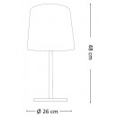 Ideal Lux 161686 asztali kislámpa Nordik 1x60W|E27- fekete
