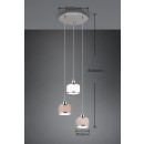 Trio T311630306 mennyezeti függőlámpa KAPRUN E14