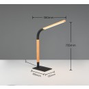 Trio T545210132 LED asztali lámpa NORRIS | 7W integrált LED forrás | 950lm | 3000K