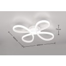Trio T645610131 LED mennyezetre szerelhető lámpa FLY | 22W integrált LED forrás | 2600lm | 4000K