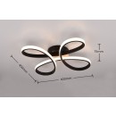 Trio T645610132 LED mennyezetre szerelhető lámpa FLY | 22W integrált LED forrás | 2600lm | 3000K