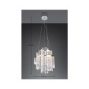 Trio Reality TR37341106 LED mennyezeti függőlámpa POMP | 30W integrált LED forrás | 4300lm | 2700-6500K
