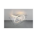 Trio Reality TR62101187 LED mennyezetre szerelhető lámpa MEO | 15W integrált LED forrás | 1800lm | 3000K