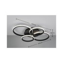 Trio Reality TR67364132 LED mennyezetre szerelhető lámpa CIRES | 27W integrált LED forrás | 3400lm | 4000K