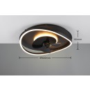 Trio Reality TR67393132 LED ventilátor világítással SORTLAND | 30W integrált LED forrás | 3500lm | 2700-6500K