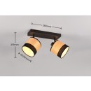 Trio Reality TR81662032 mennyezeti spotlámpa BOLZANO E14