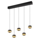 Trio SELECT  T344410532 LED mennyezeti függőlámpa ORBIT   | 5x8W integrált LED forrás | 5x960lm | 2300+3000+4000K
