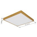 Globo 12382-22 LED mennyezetre szerelhető lámpa TIBEY  | 22W integrált LED forrás | 1750lm | 3000K