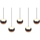 Trio SELECT  T344410532 LED mennyezeti függőlámpa ORBIT   | 5x8W integrált LED forrás | 5x960lm | 2300+3000+4000K