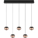 Trio SELECT  T344410532 LED mennyezeti függőlámpa ORBIT   | 5x8W integrált LED forrás | 5x960lm | 2300+3000+4000K