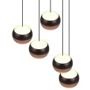 Trio SELECT  T344430532 LED mennyezeti függőlámpa ORBIT   | 5x8W integrált LED forrás | 5x960lm | 2300+3000+4000K