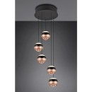 Trio SELECT  T344430532 LED mennyezeti függőlámpa ORBIT   | 5x8W integrált LED forrás | 5x960lm | 2300+3000+4000K
