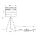 Globo 15342T asztali lámpa Tunno 1x25W | E14
