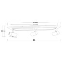 Globo 67306D1 LED mennyezetre szerelhető lámpa ULLA  | 24W integrált LED forrás | 1500lm | 3000K