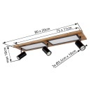 Globo 67306D1 LED mennyezetre szerelhető lámpa ULLA  | 24W integrált LED forrás | 1500lm | 3000K