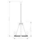 Globo 69029-6 mennyezeti függőlámpa Ulleu 6x60W | E27