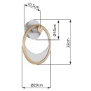 Globo 67333-16W LED fali lámpa UMBRA  | 16W integrált LED forrás | 628lm | 3000K