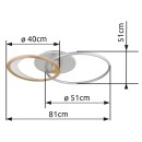 Globo 67333-40 LED mennyezetre szerelhető lámpa UMBRA  | 40W integrált LED forrás | 1684lm | 2700-6500K