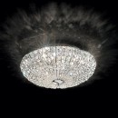 Ideal Lux 016122 mennyezetre szerelhető lámpa Virgin 6x40W|G9 - kristály
