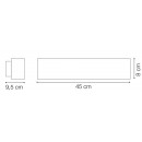 Ideal Lux 163550 kültéri fali lámpa Andromeda Coffee 2x60W|E27|IP54 - barna
