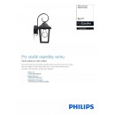 Philips 17236/30/PN kültéri fali lámpa Bogota 1x60W|E27|IP44
