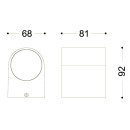 Globo 34163 kültéri fali lámpa Veronika 1x35W | GU10 | IP44 - antracit