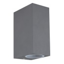 Globo 34164-2 kültéri fali lámpa Veronika 2x35W | GU10 | IP44 - antracit